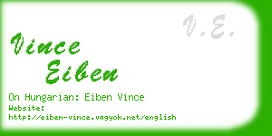 vince eiben business card